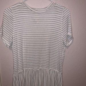 flowy stripped tee